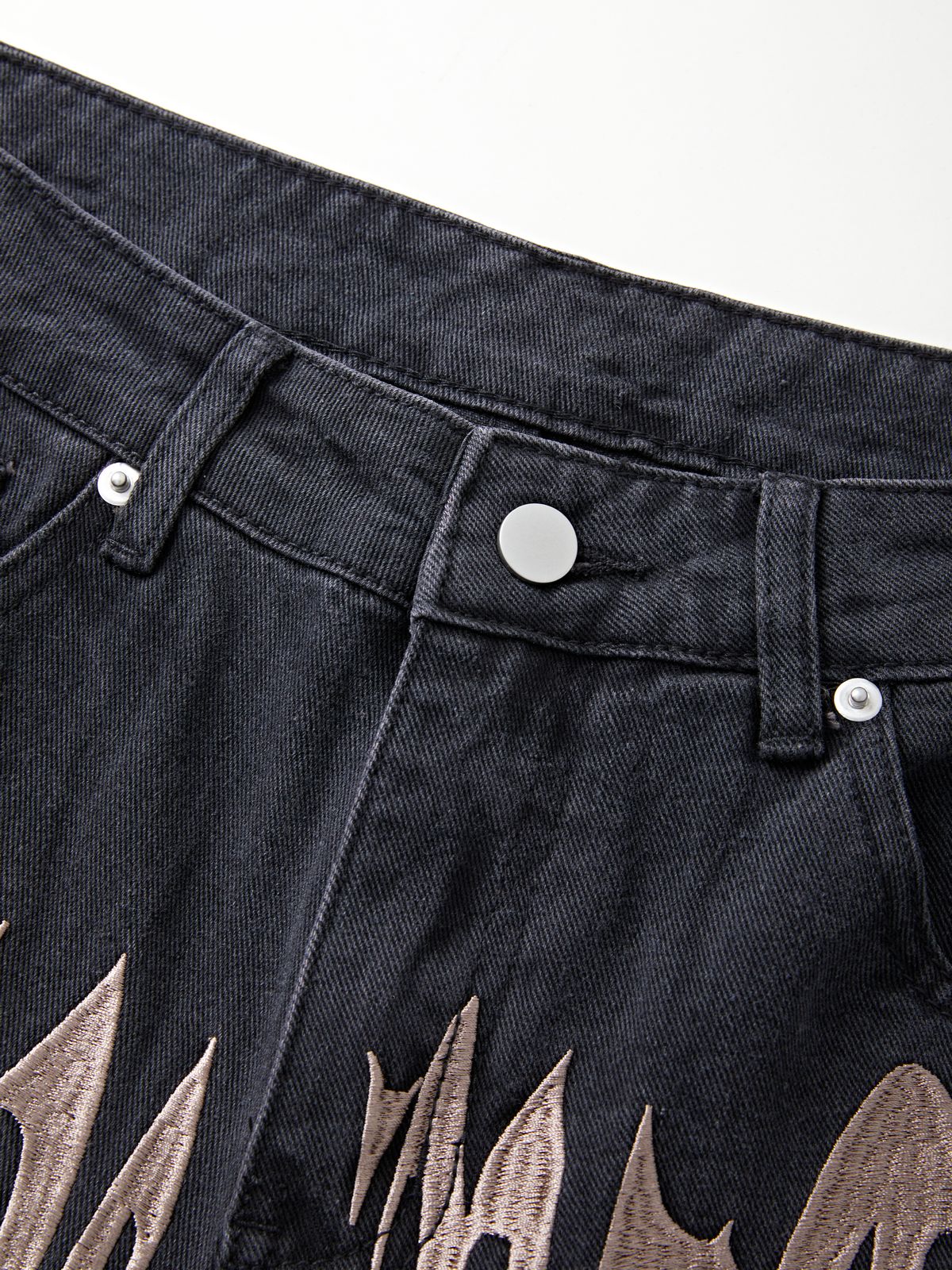 Men's Washed Revenge Straight Leg Jeans-3