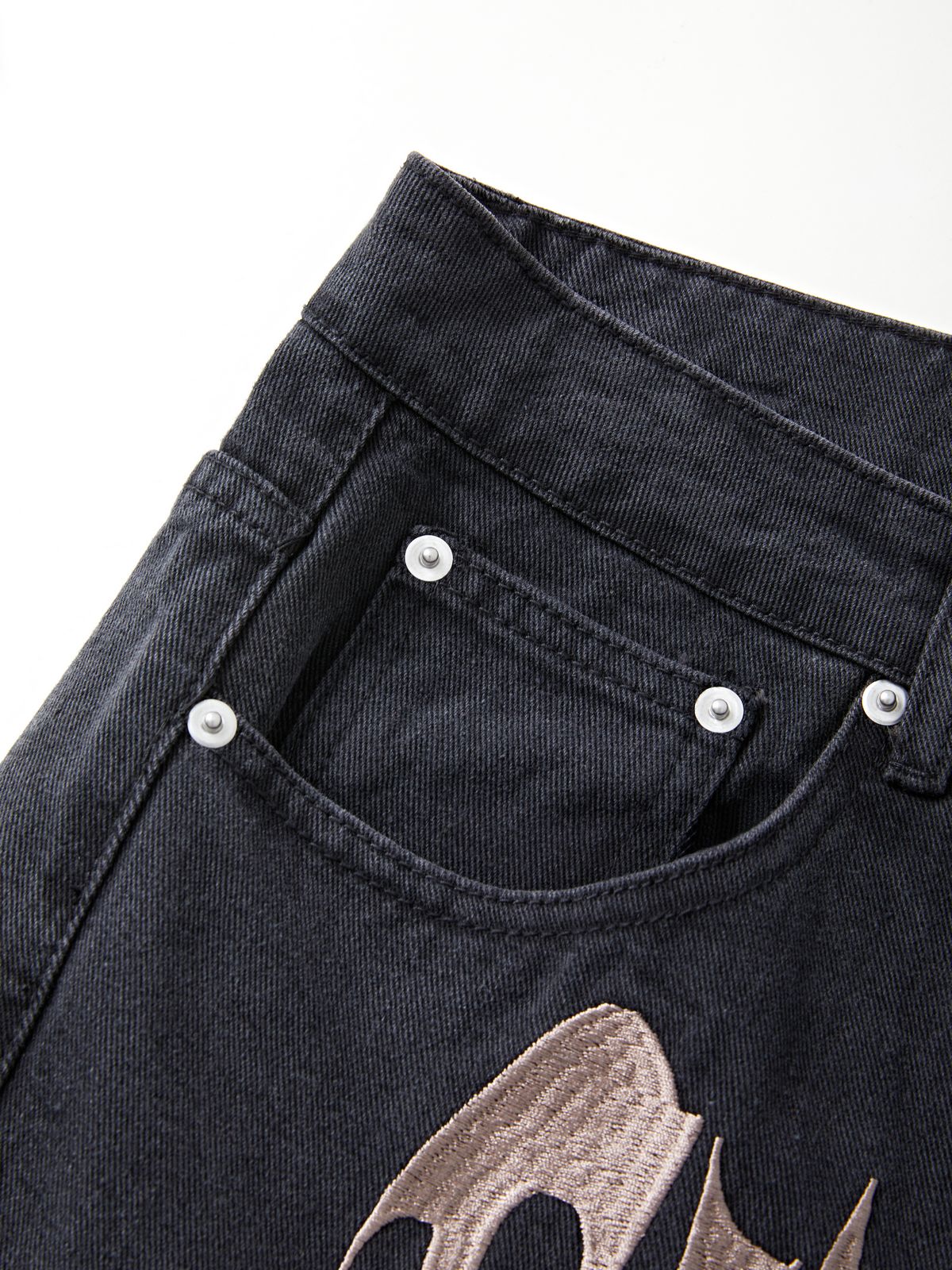 Men's Washed Revenge Straight Leg Jeans-4