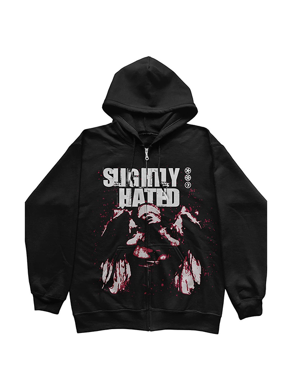Men's Street Graphic Print Oversized Hoodie-1