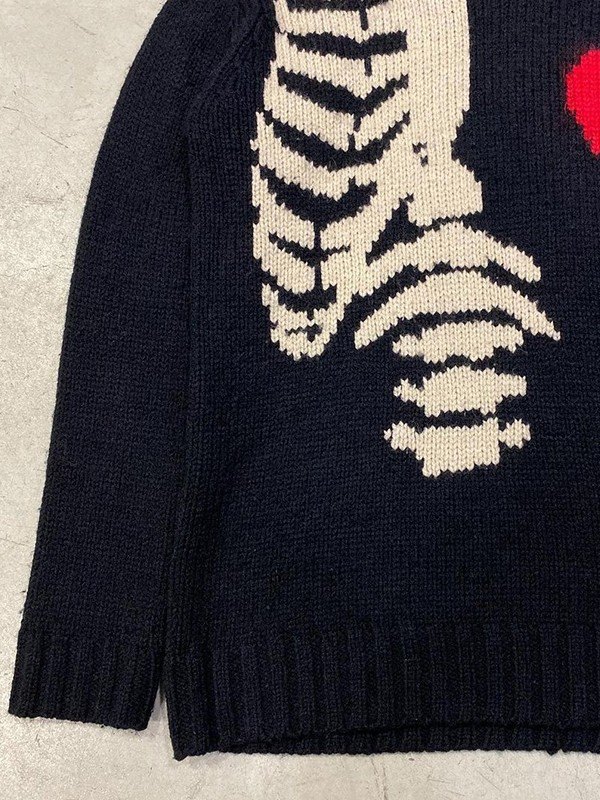 Men's Skeleton Jacquard Turtleneck Sweater-5