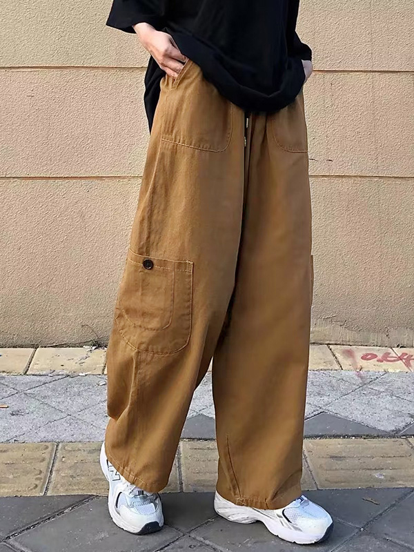 Men's Casual Loose Cargo Pants-2