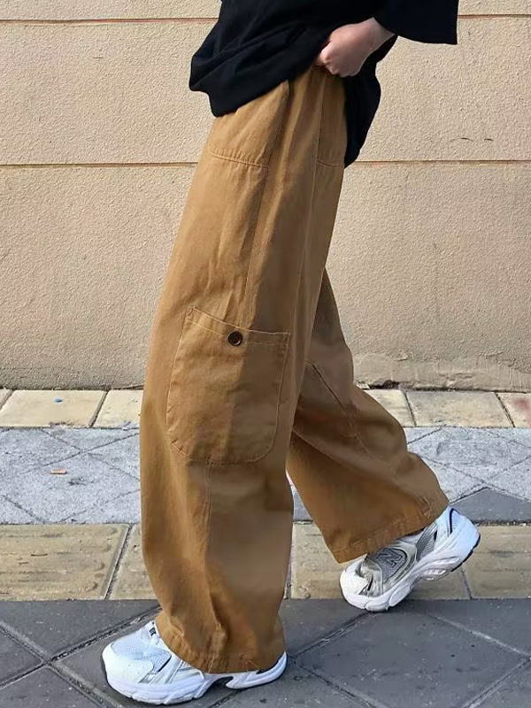 Men's Casual Loose Cargo Pants-1