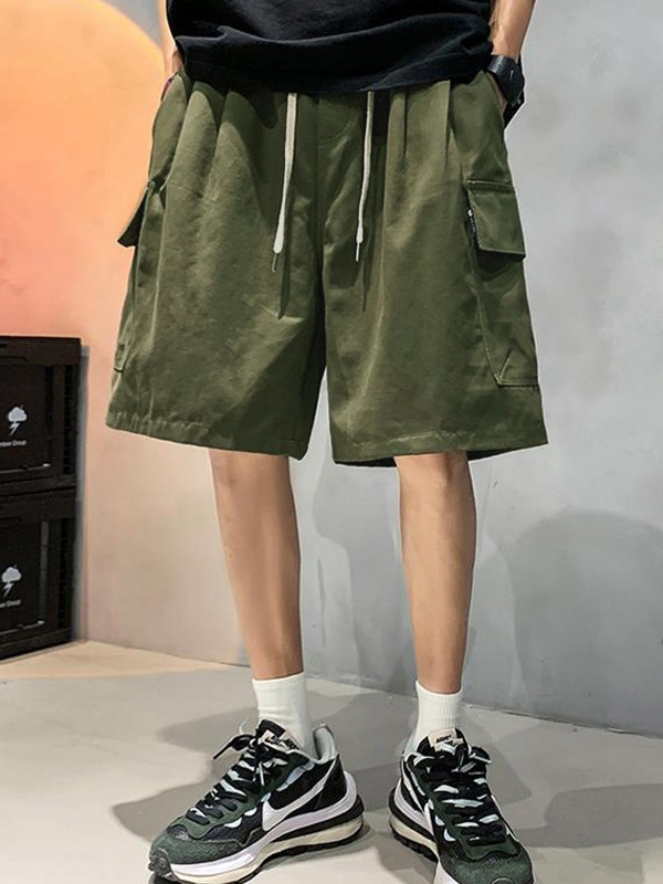 Men's Casual Loose Cargo Shorts-2